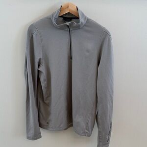 Men's Gray Zip-Up Sweater